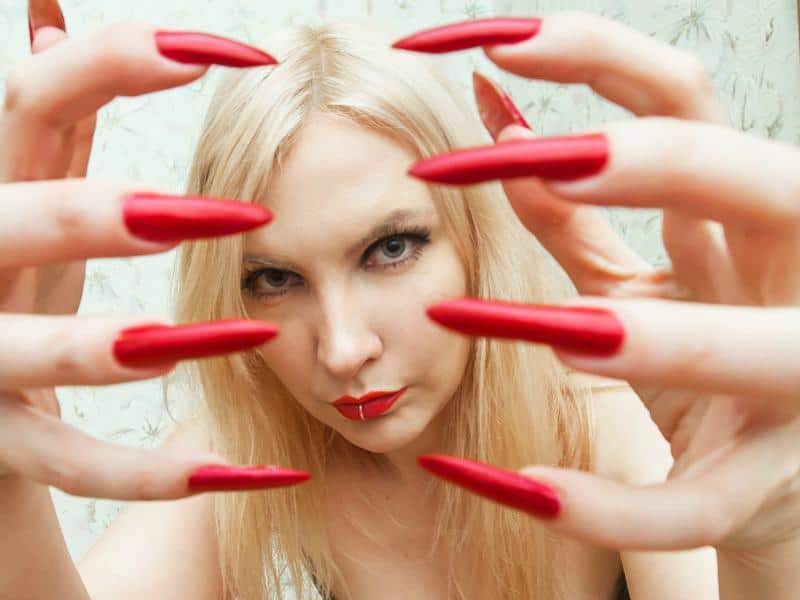 long nail fetish, long nails on cam, girls with super long nails