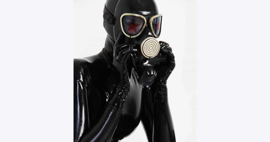 latex gas mask
